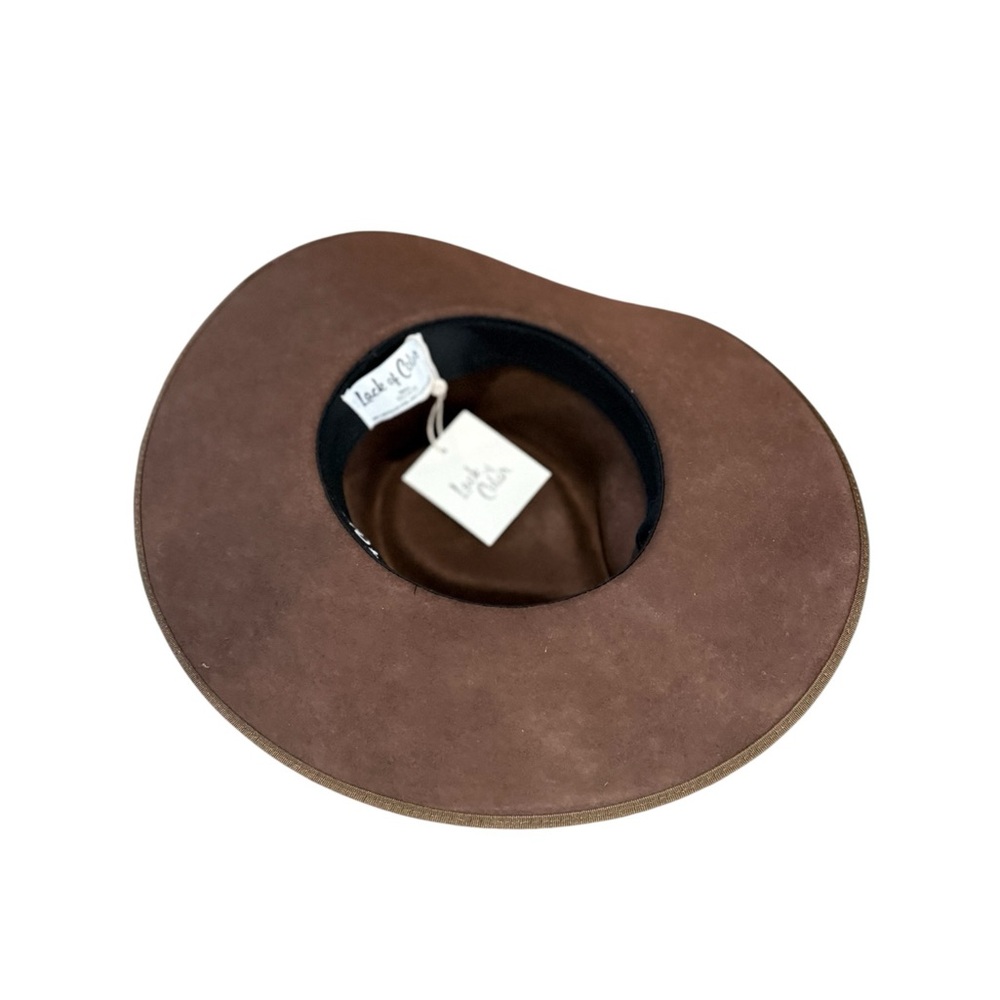 Lack Of Color Wide Brim Fedora in Dark Brown - Picture 11 of 15